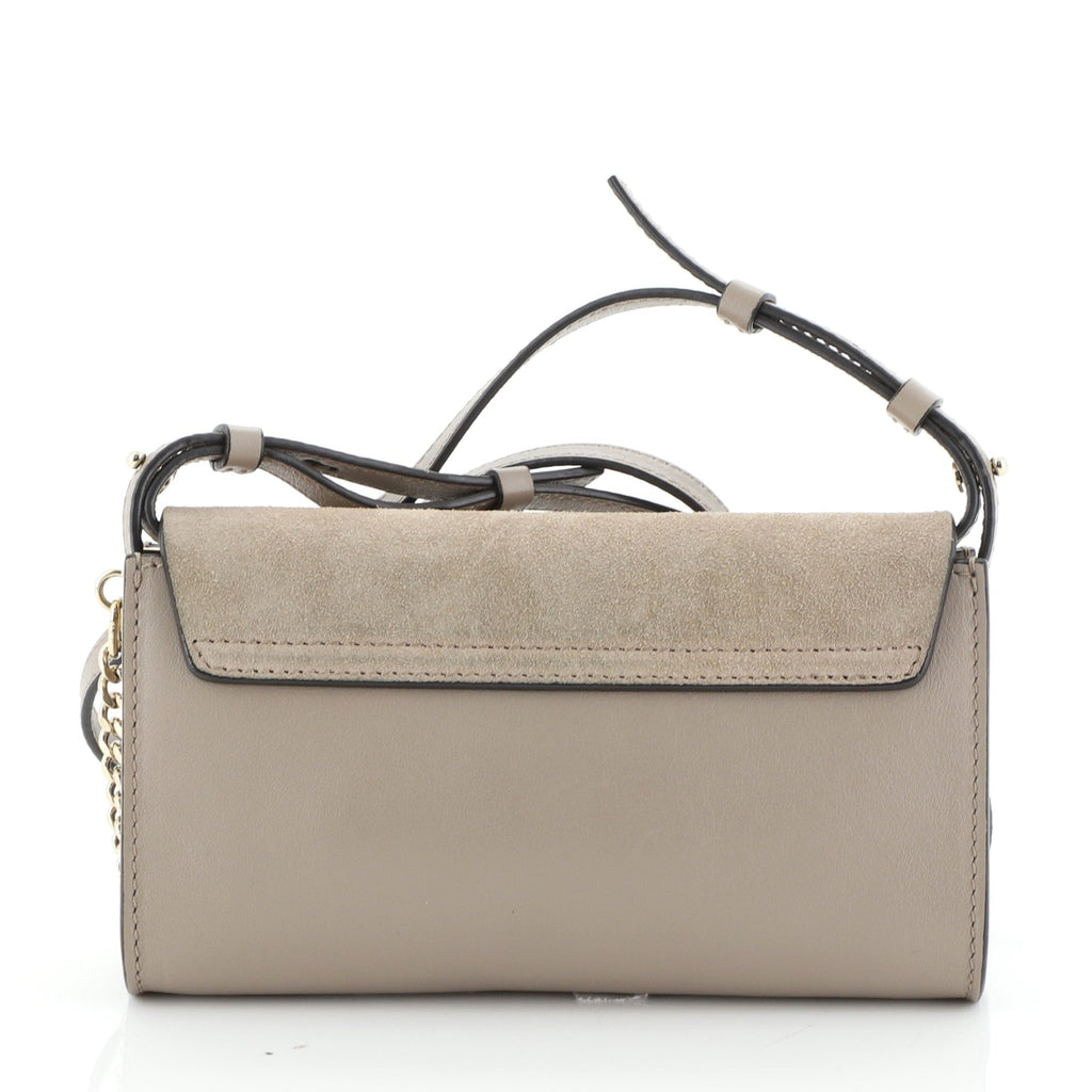 Faye Shoulder Bag Leather and Suede Mini