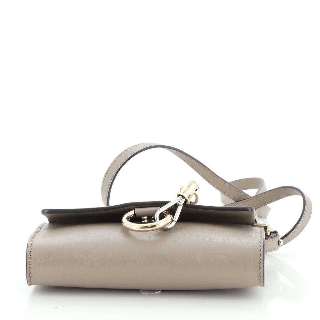 Faye Shoulder Bag Leather and Suede Mini