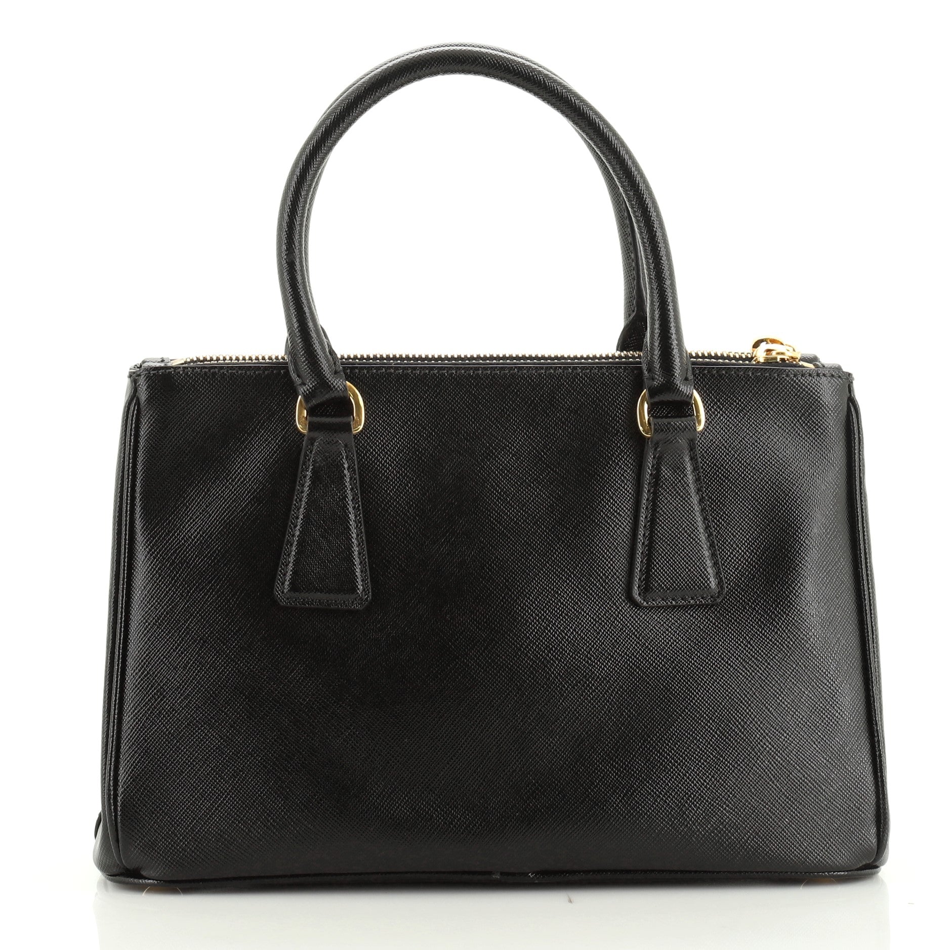 Double Zip Lux Tote Saffiano Leather Mini