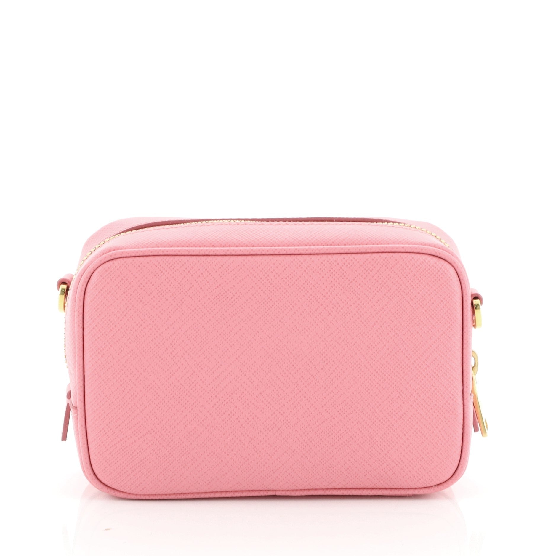 Bow Camera Crossbody Bag Saffiano Leather Mini