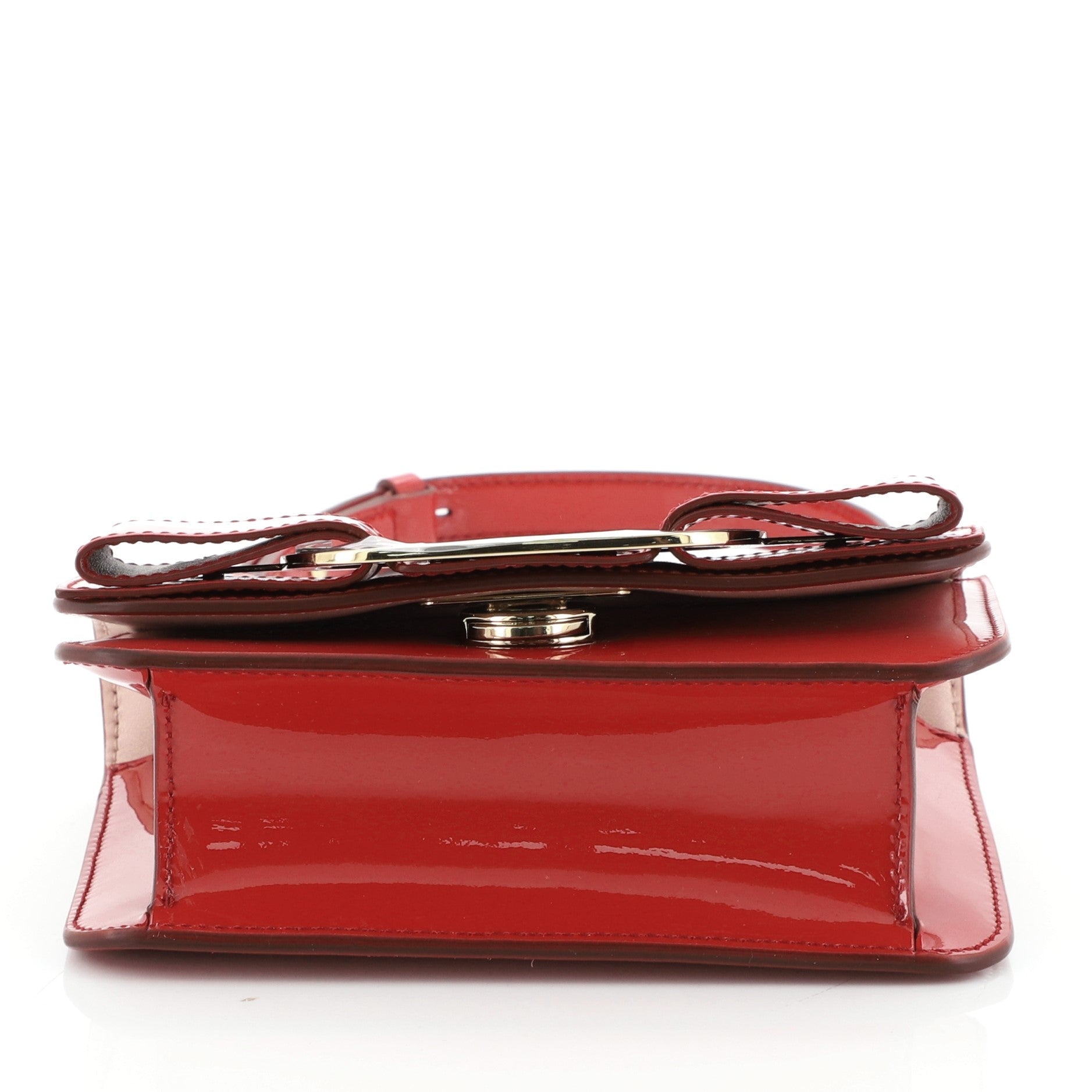 Miss Vara Bow Crossbody Bag Patent Mini