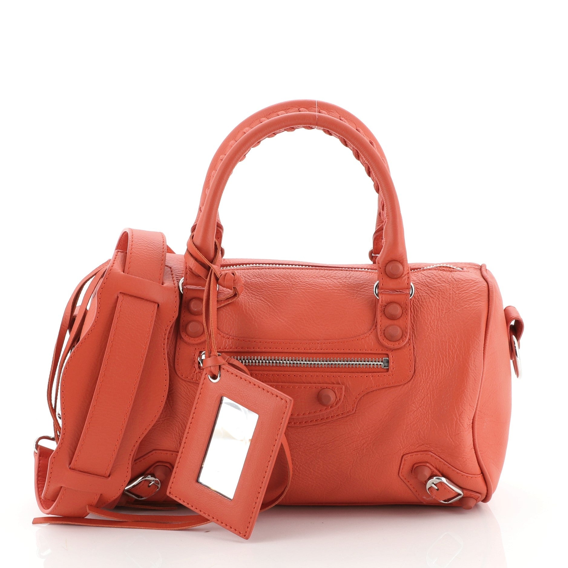 Twiggy Covered Giant Studs Bag Leather Mini