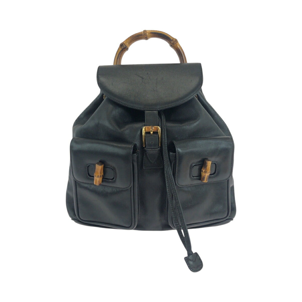 Gucci Bamboo Leather Backpack