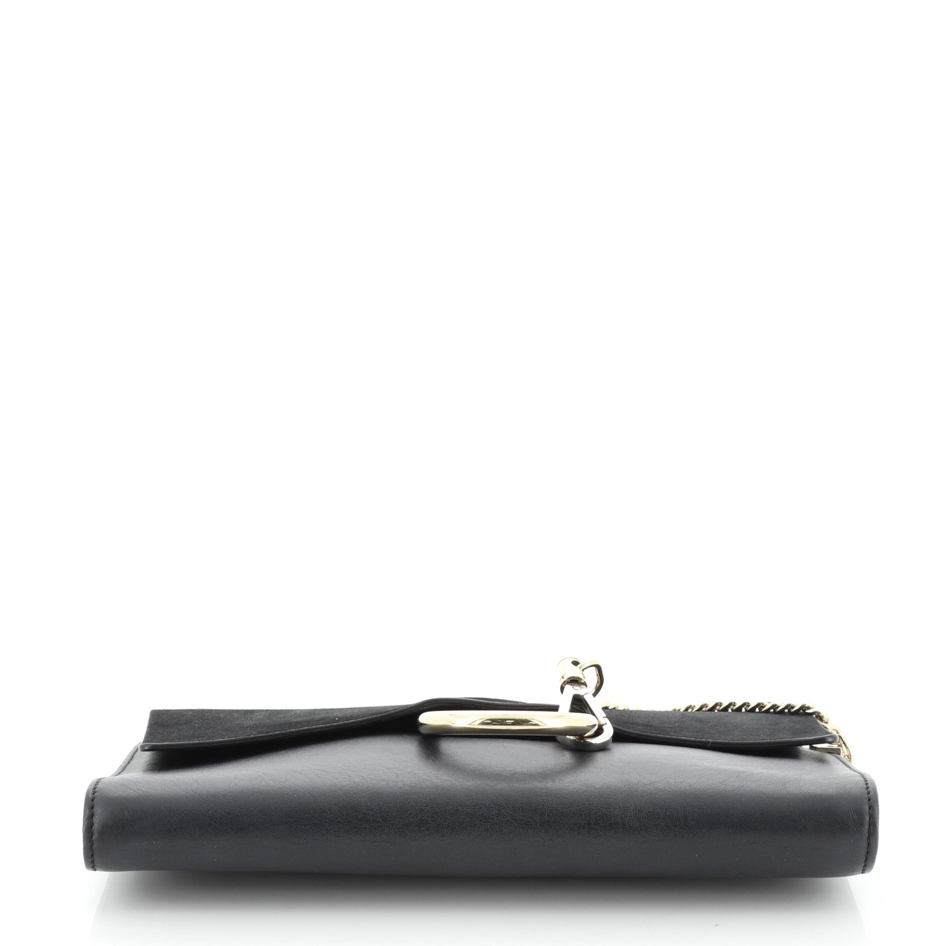 Faye Clutch Leather and Suede