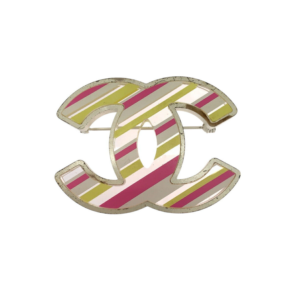 Chanel Coco Mark Stripe Brooch