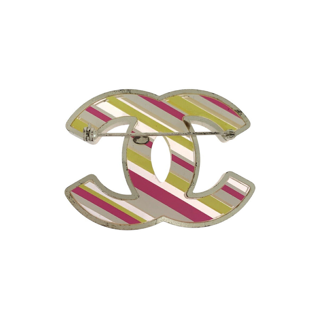 Chanel Coco Mark Stripe Brooch