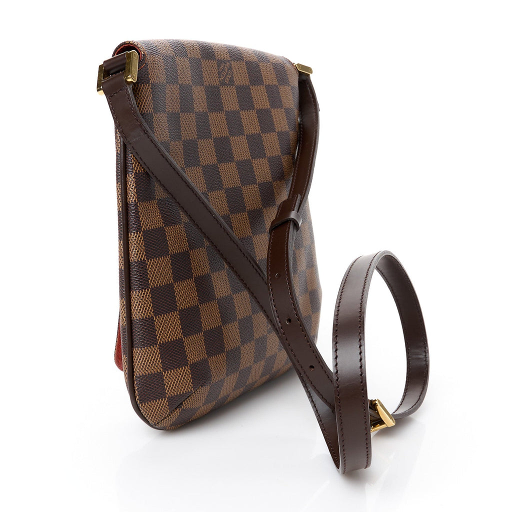 Damier Ebene Musette Salsa Long Strap