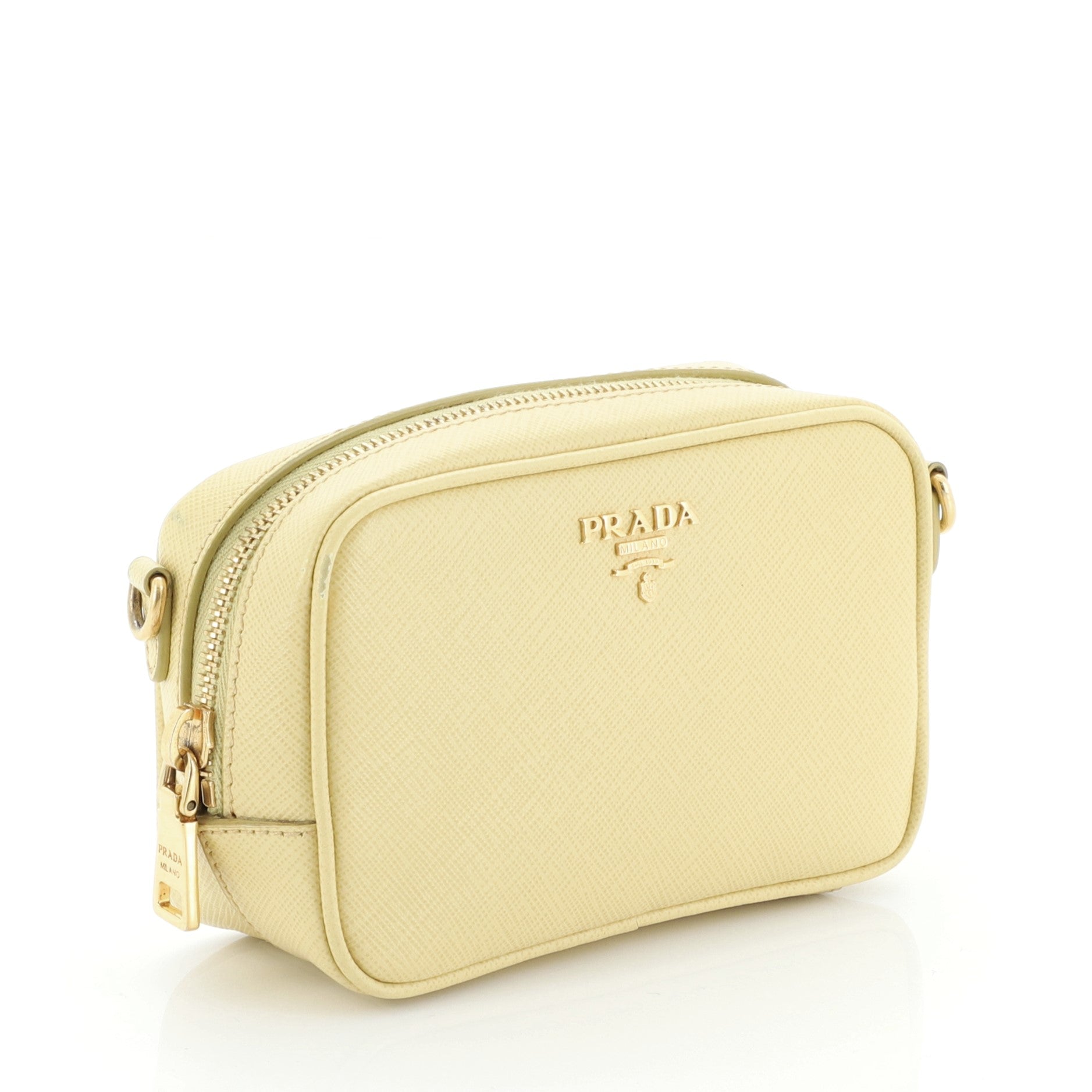 Zip Crossbody Bag Saffiano Leather Mini