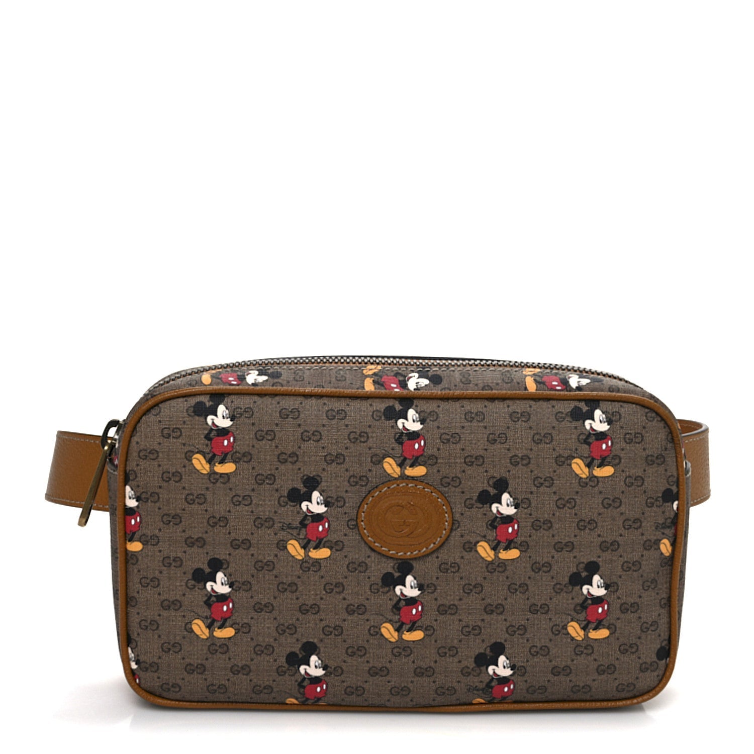 X DISNEY Mini Vintage GG Supreme Monogram Mickey Mouse Small Belt Bag 85 34 Beige Vintage Sun Oil