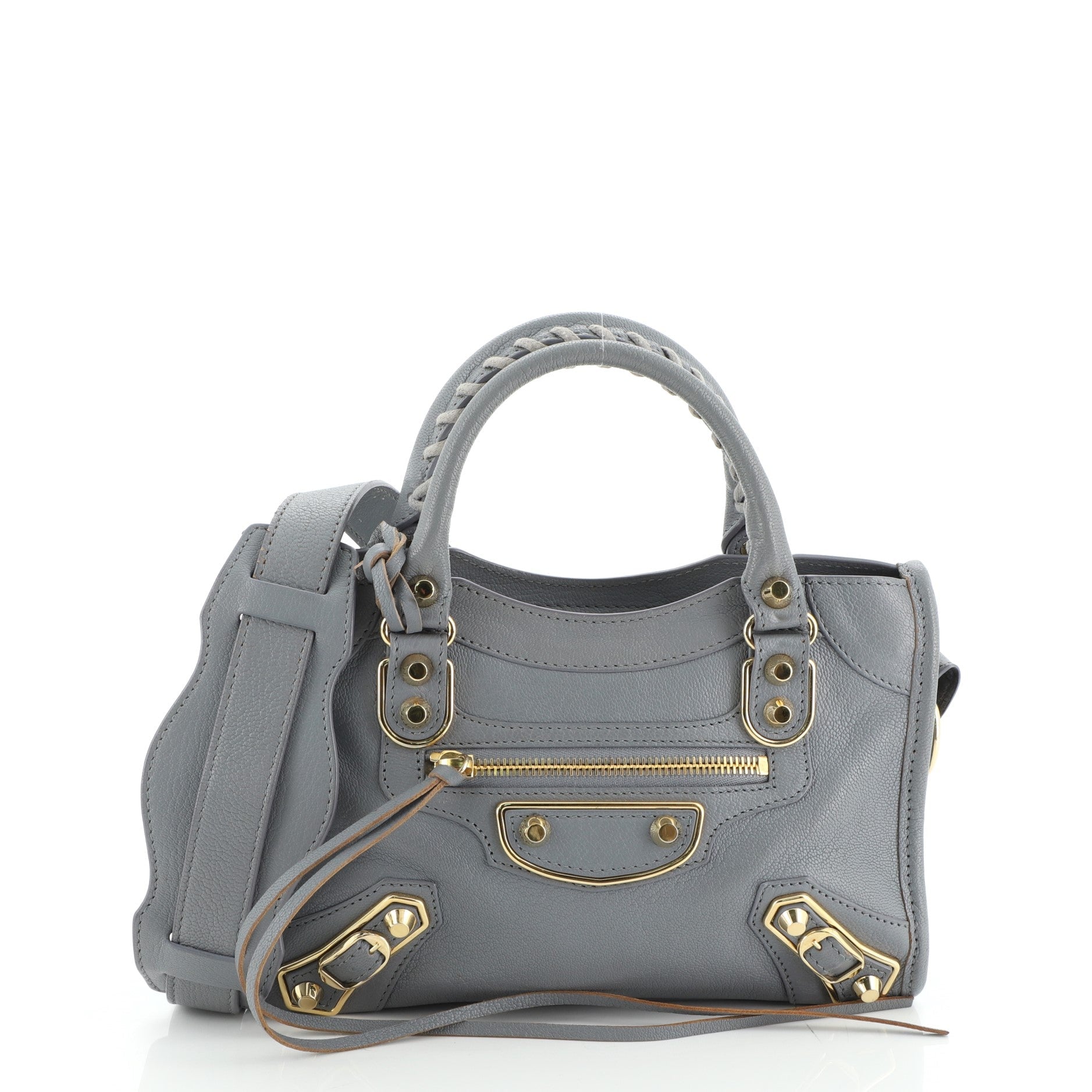 City Classic Metallic Edge Bag Leather Mini