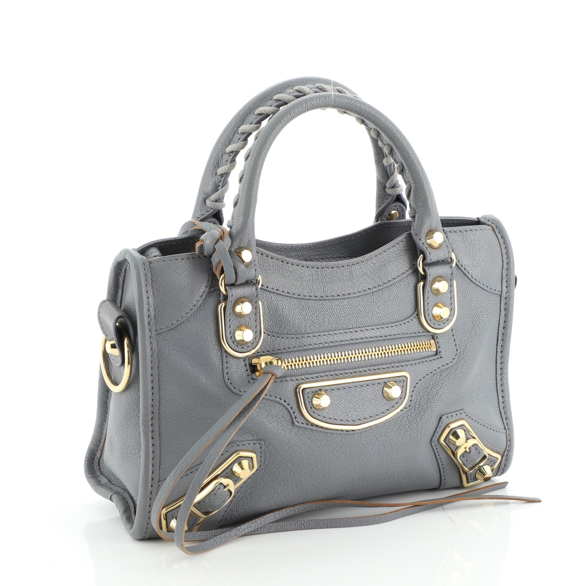 City Classic Metallic Edge Bag Leather Mini