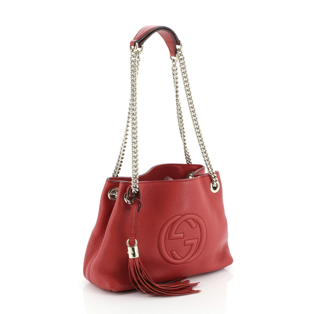 Soho Chain Strap Shoulder Bag Leather Mini