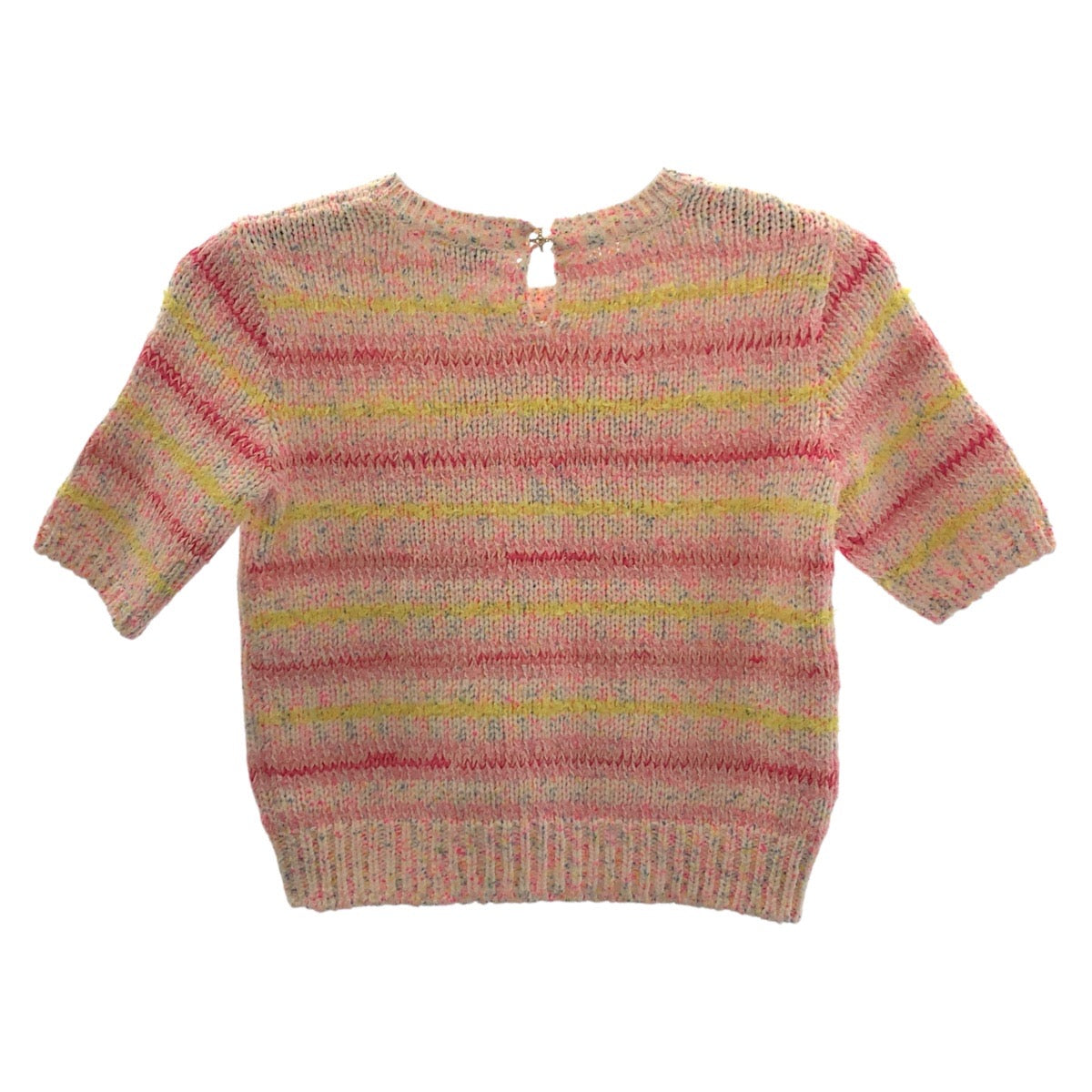 Chanel Heart Motif Coco Mark Wool Knit Top