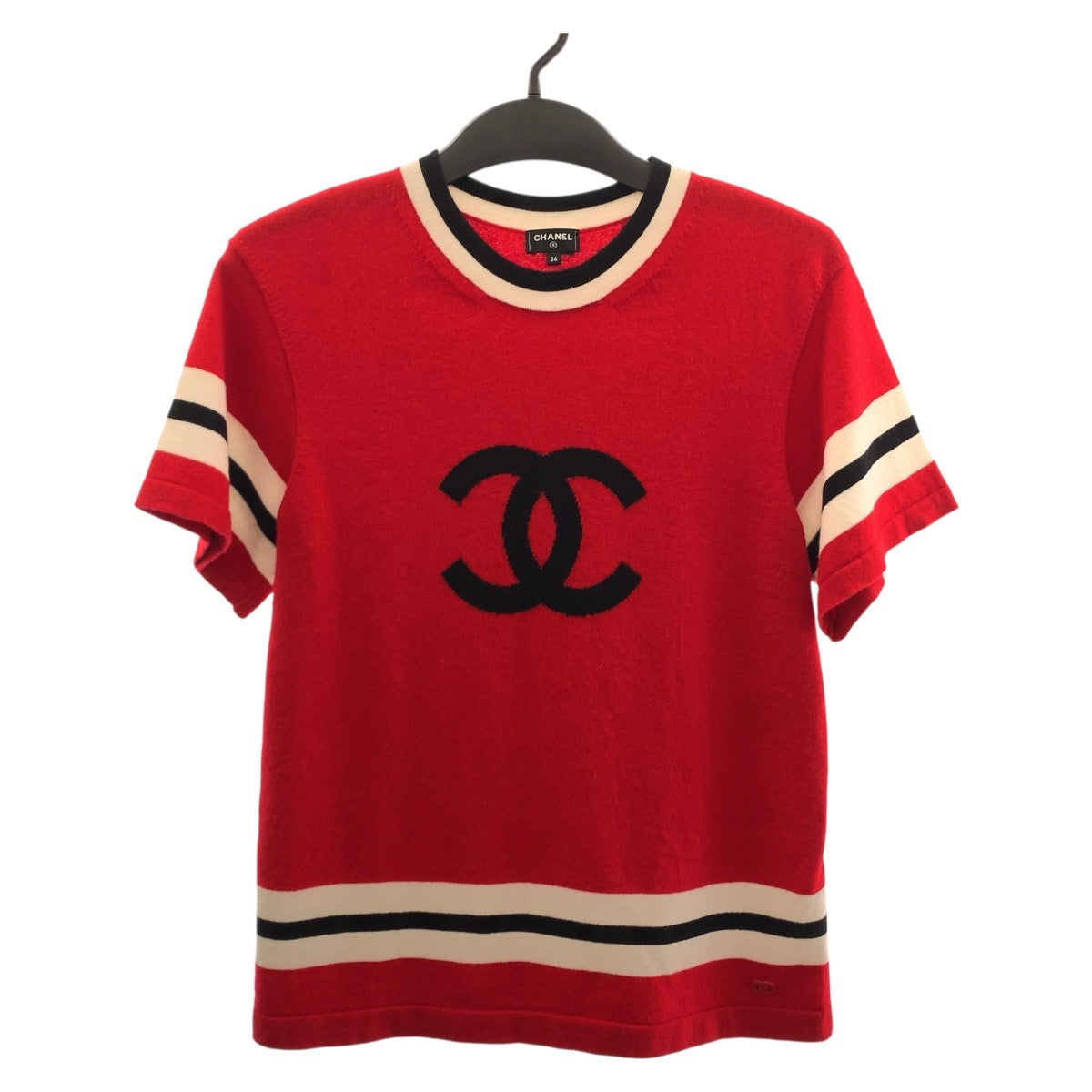 Chanel Coco Mark Cashmere Knit T-shirt