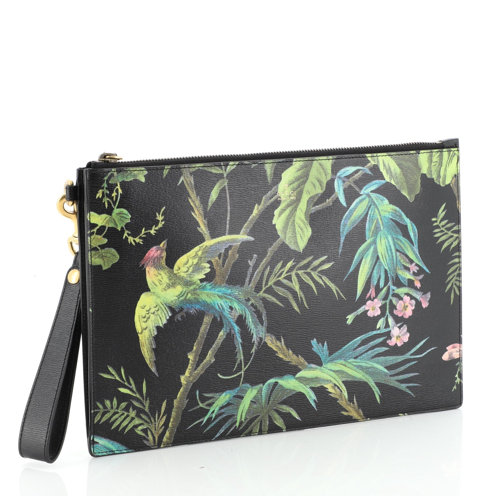Wristlet Clutch Limited Edition Printed Leather