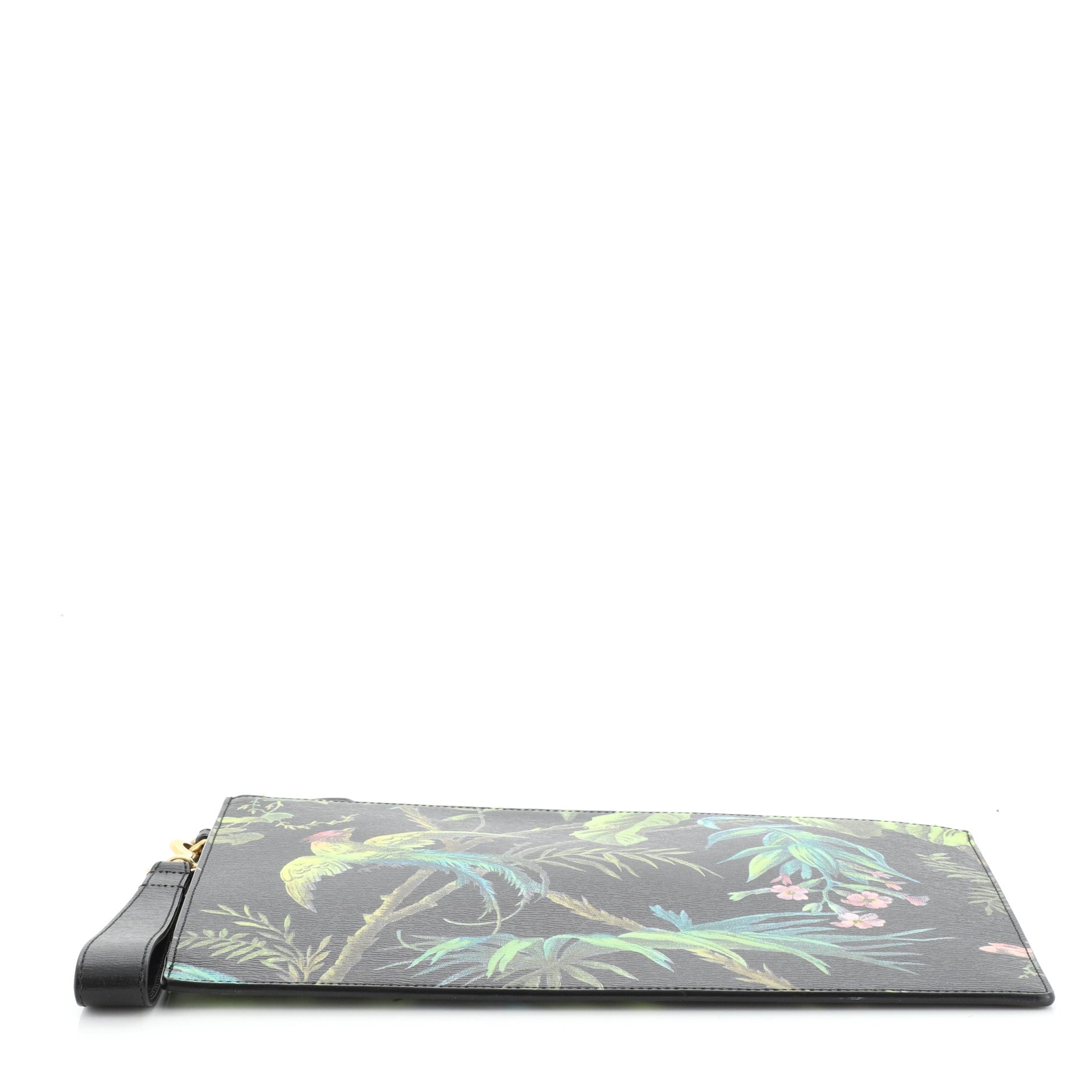 Wristlet Clutch Limited Edition Printed Leather