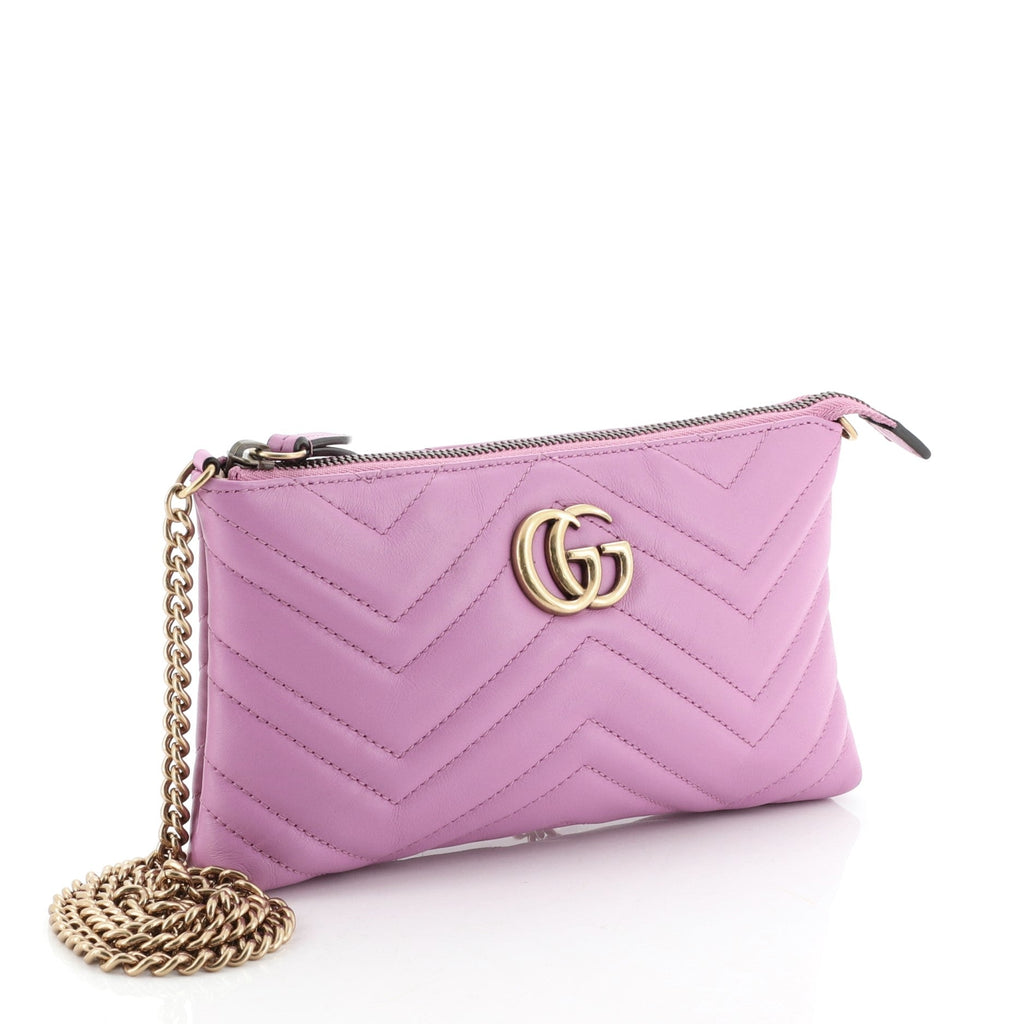GG Marmont Chain Shoulder Bag Matelasse Leather Mini