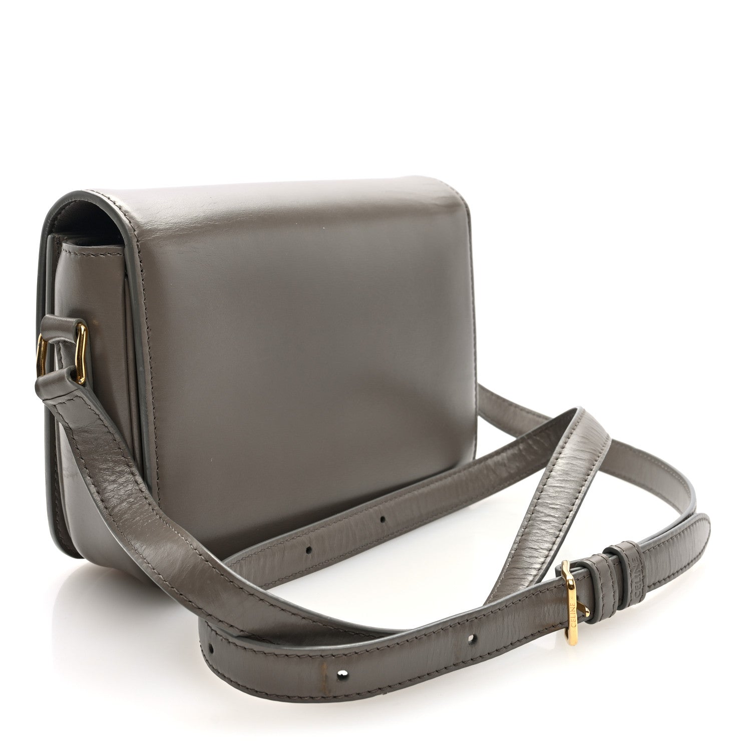 Shiny Calfskin Teen Triomphe Pebble
