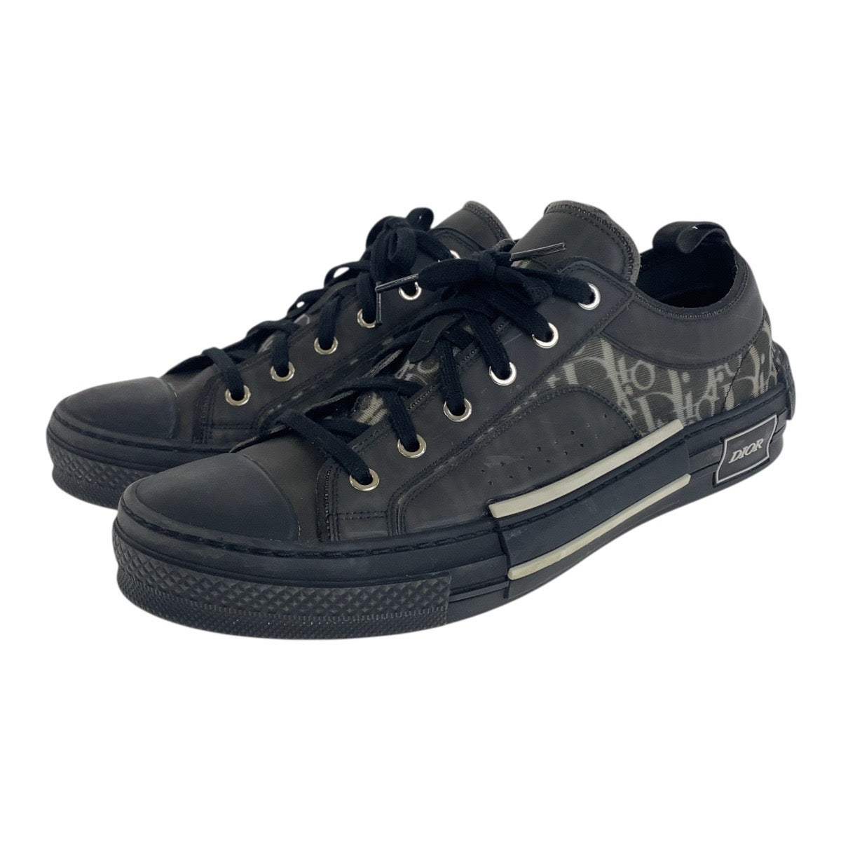 Dior Oblique Nylon Rubber Low-top Sneakers