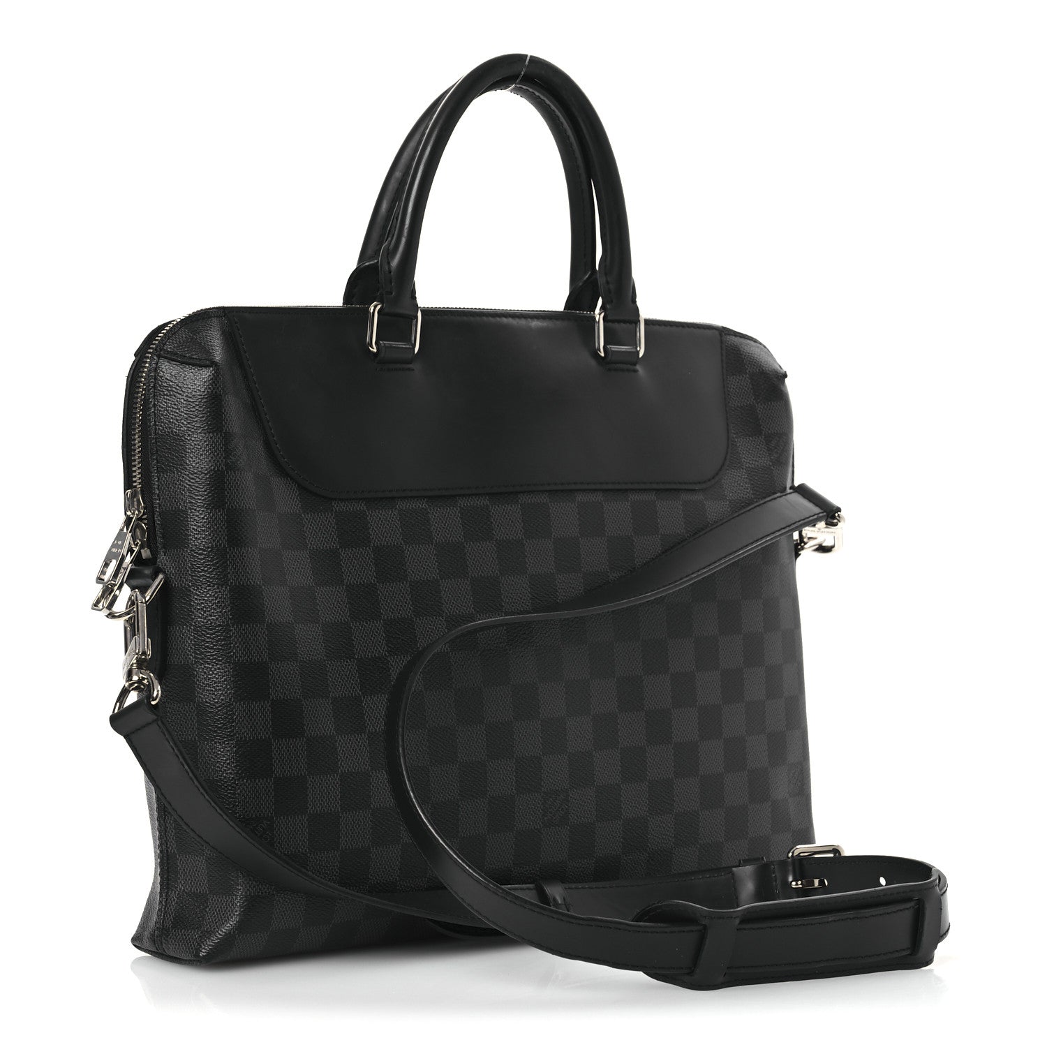 Damier Graphite Porte-Documents Jour