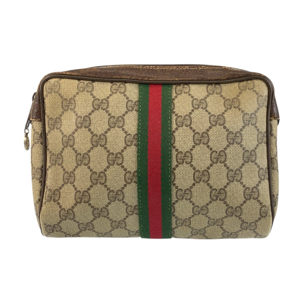 Gucci GG Supreme Canvas Clutch Bag