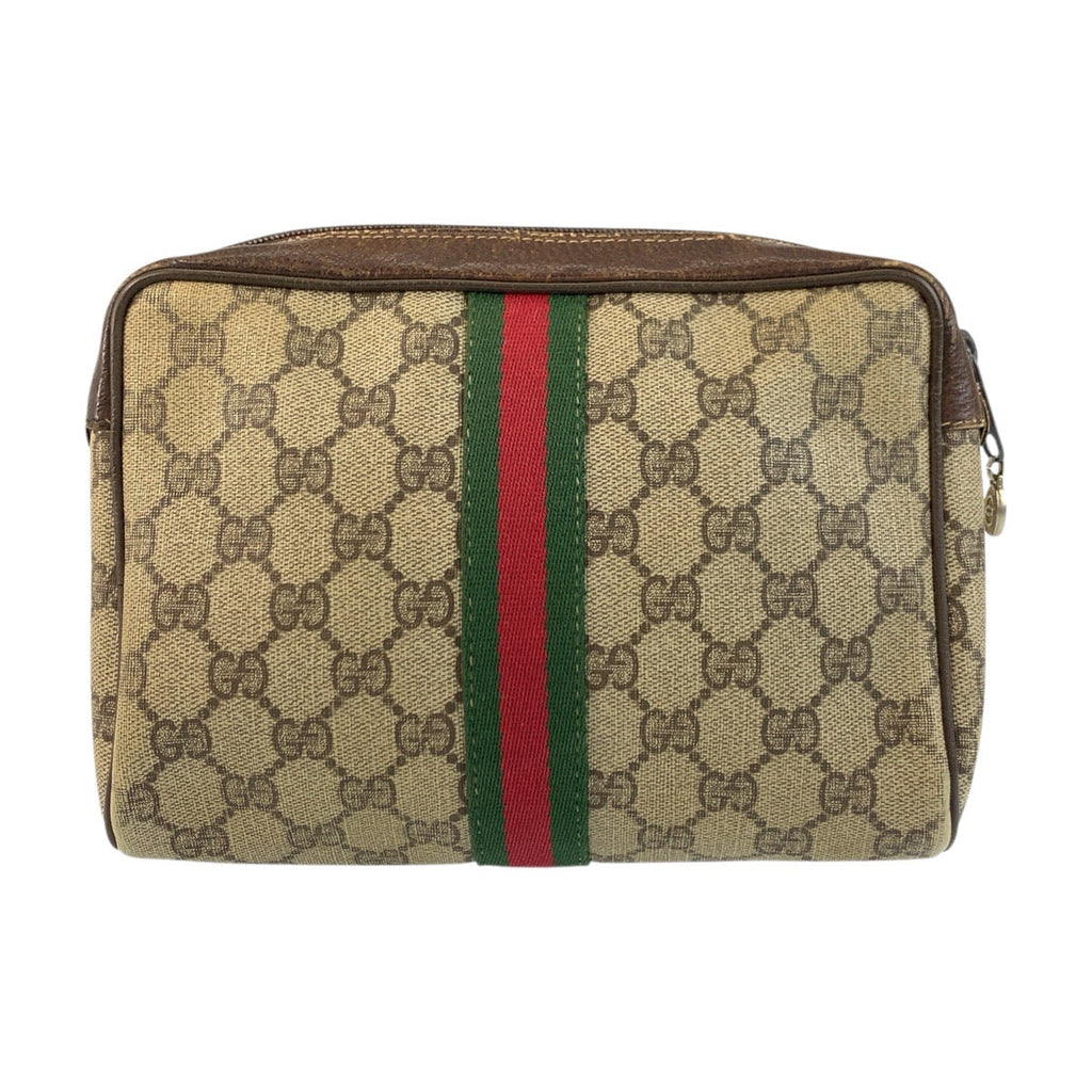 Gucci GG Supreme Canvas Clutch Bag