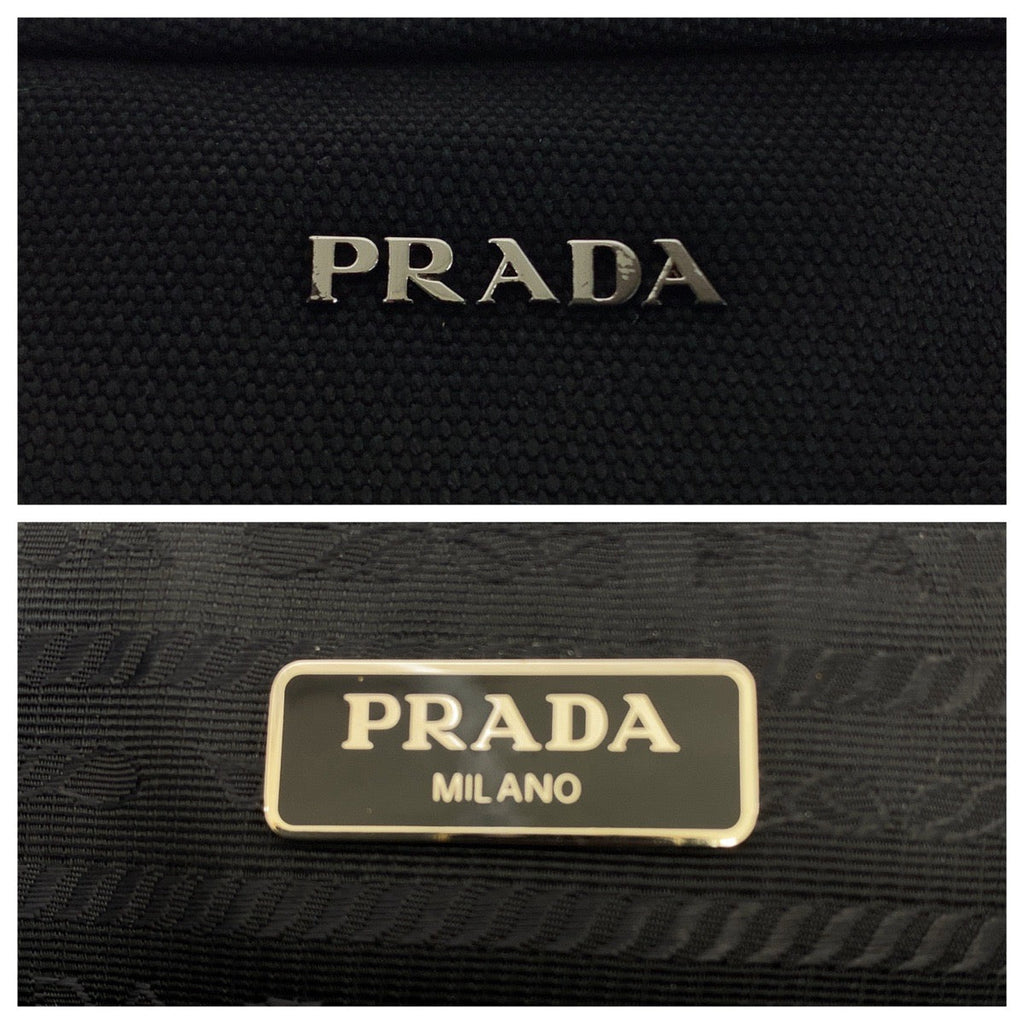 Prada Canvas/Leather Clutch Bag