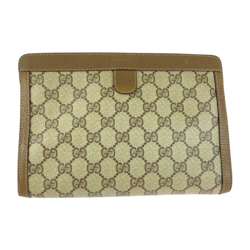 Gucci GG Supreme Canvas Clutch Bag