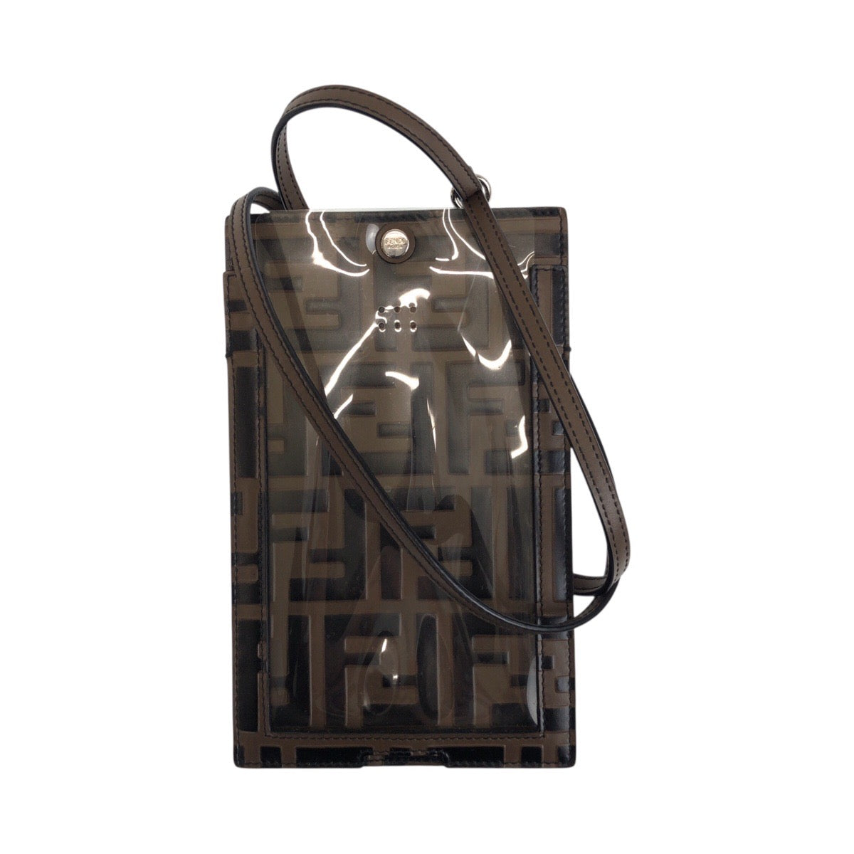 Fendi Zucca Leather Mobile Accessory