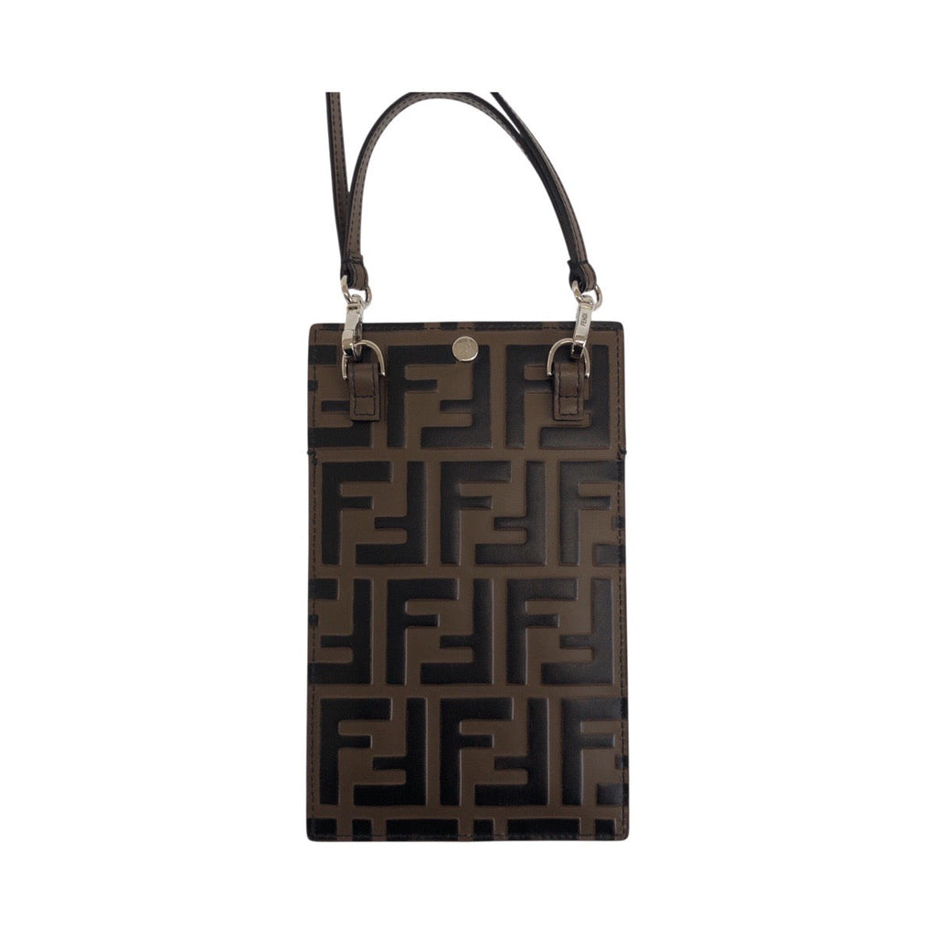 Fendi Zucca Leather Mobile Accessory