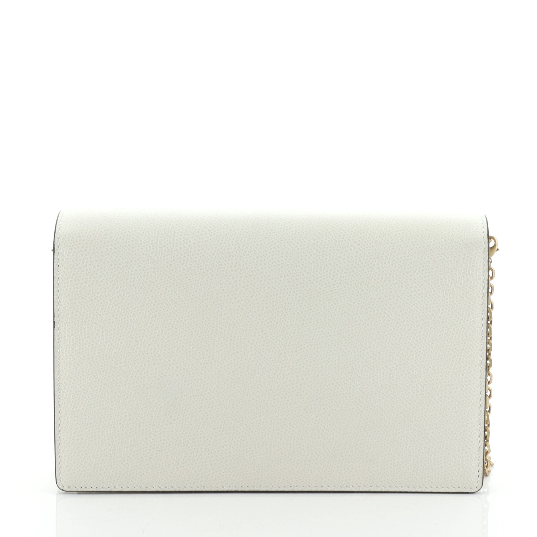 Saddle Chain Clutch Leather
