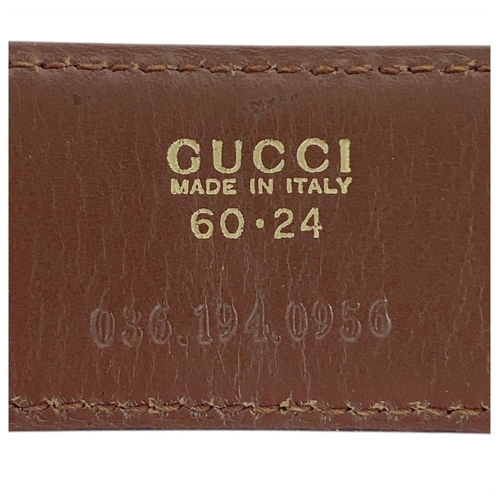 Gucci G Buckle Leather Belt