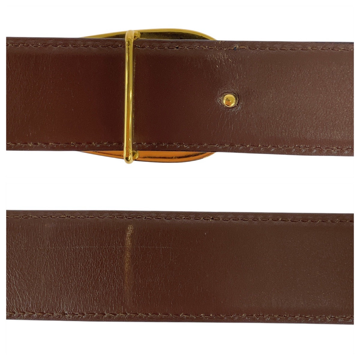 Gucci G Buckle Leather Belt
