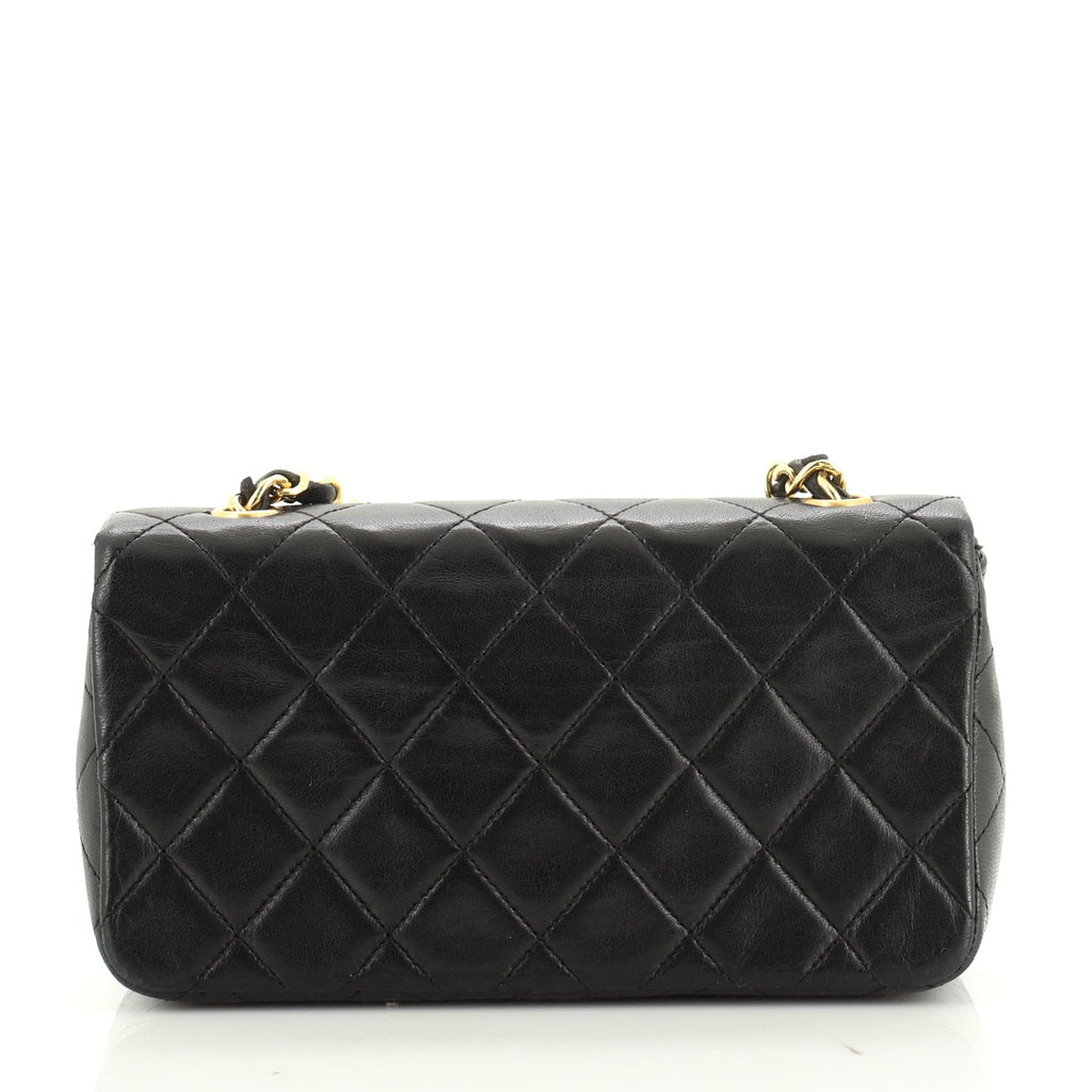 Vintage Full Flap Bag Quilted Lambskin Mini