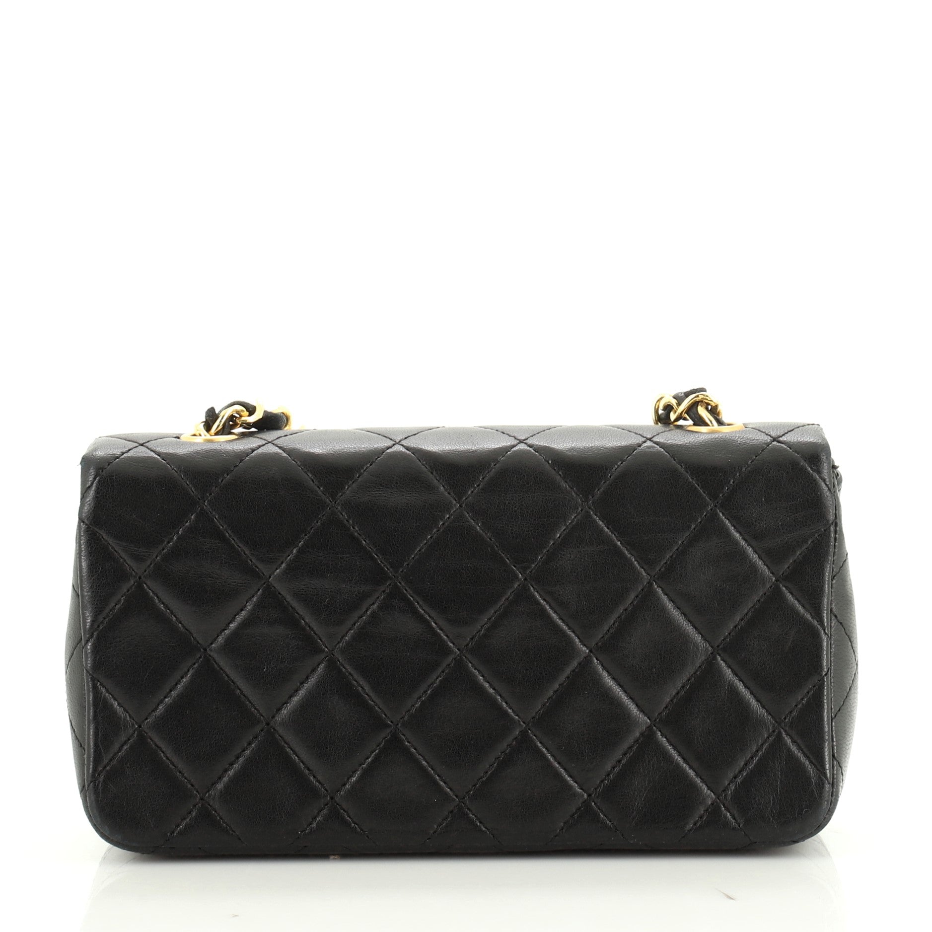 Vintage Full Flap Bag Quilted Lambskin Mini
