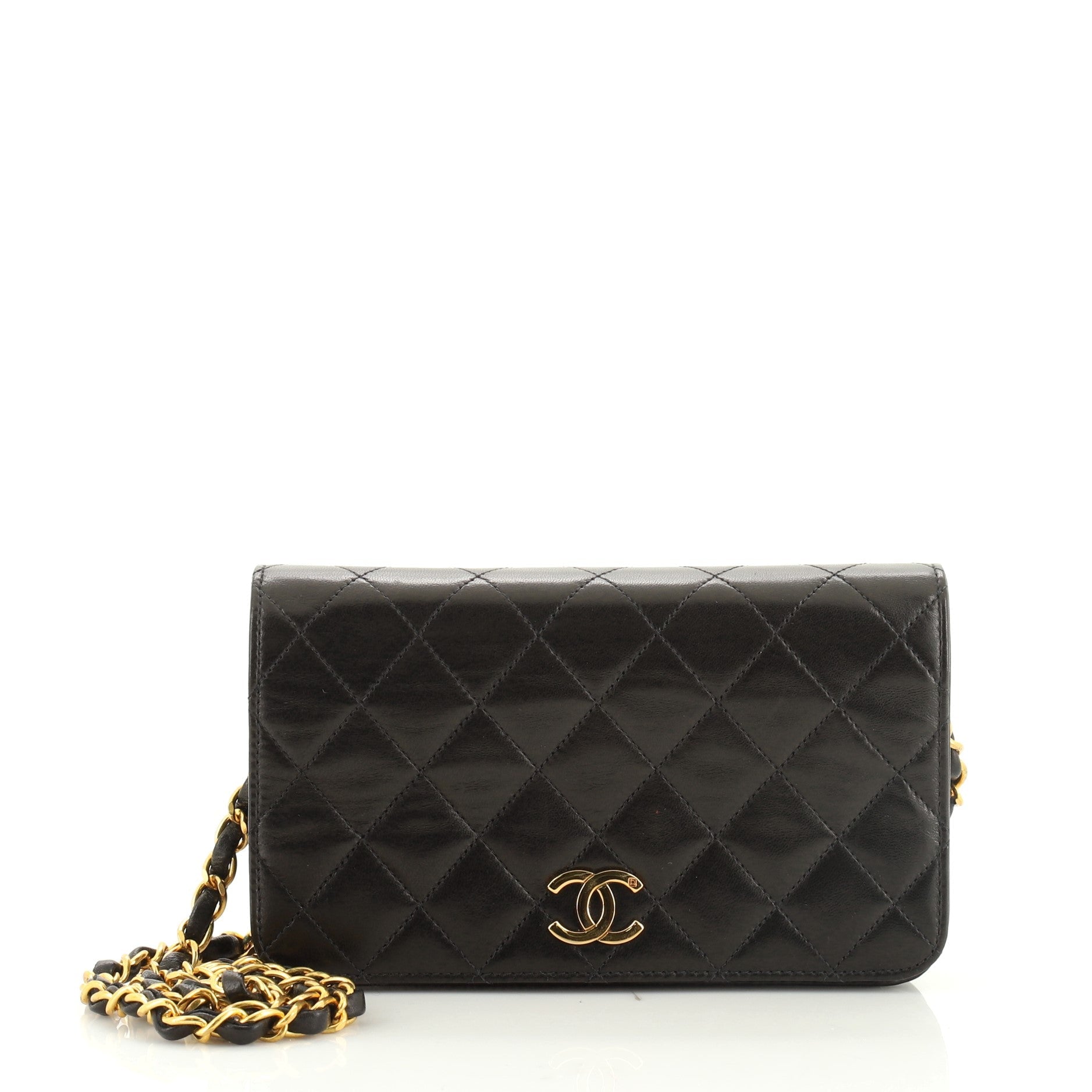 Vintage Full Flap Bag Quilted Lambskin Mini