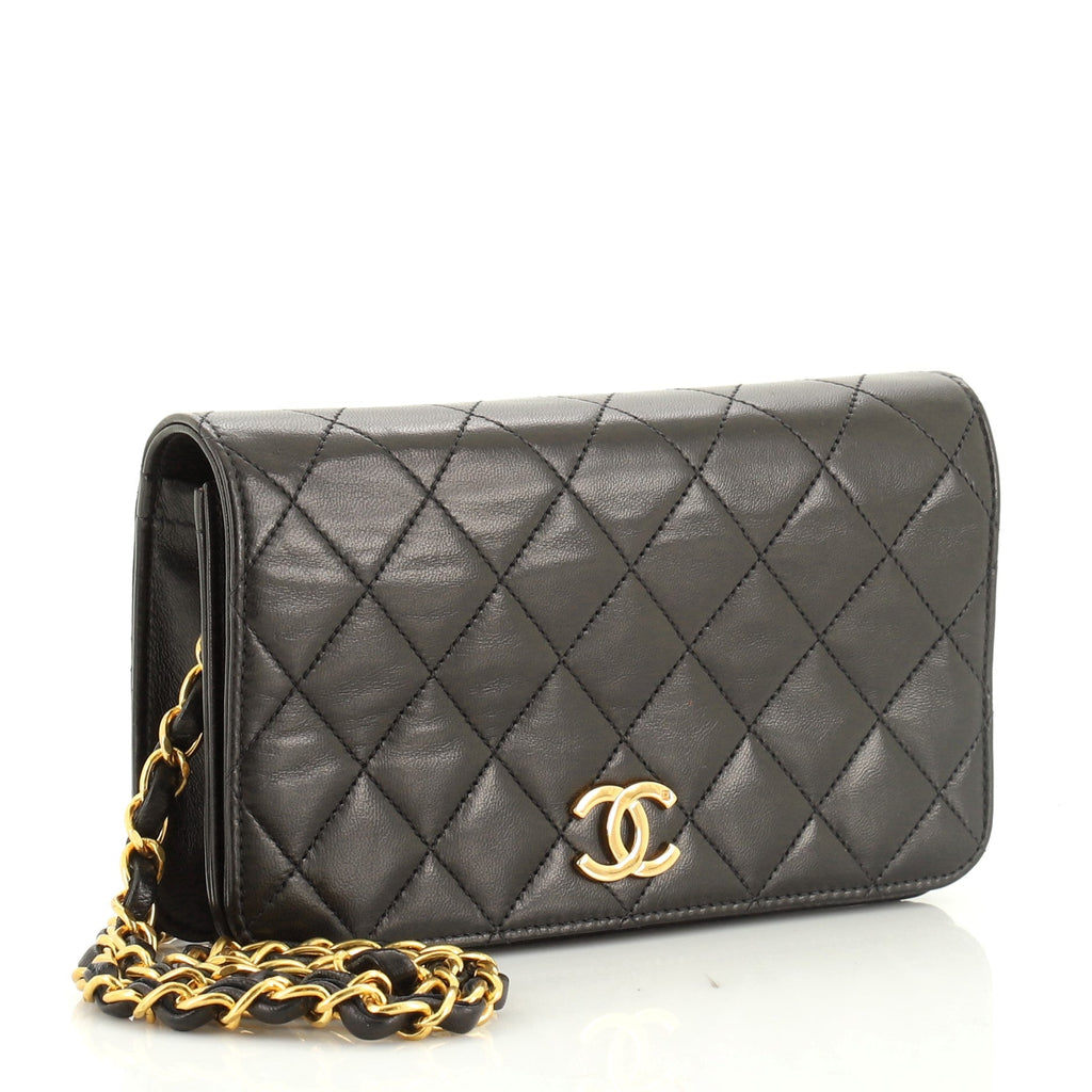 Vintage Full Flap Bag Quilted Lambskin Mini