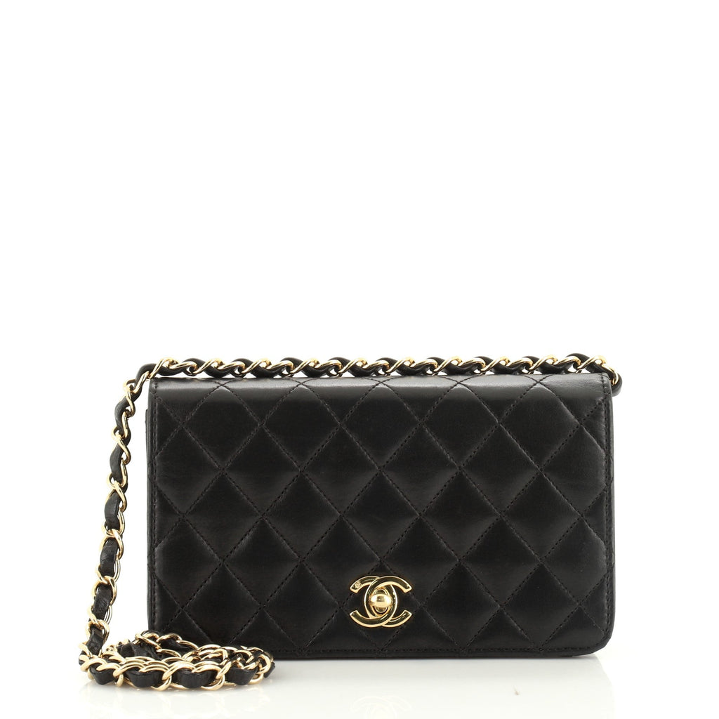 Vintage Full Flap Bag Quilted Lambskin Mini