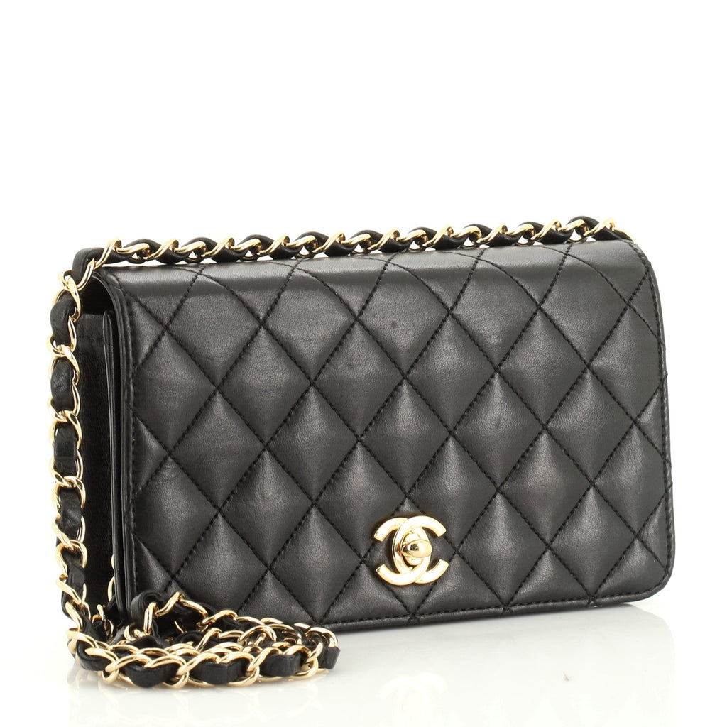 Vintage Full Flap Bag Quilted Lambskin Mini