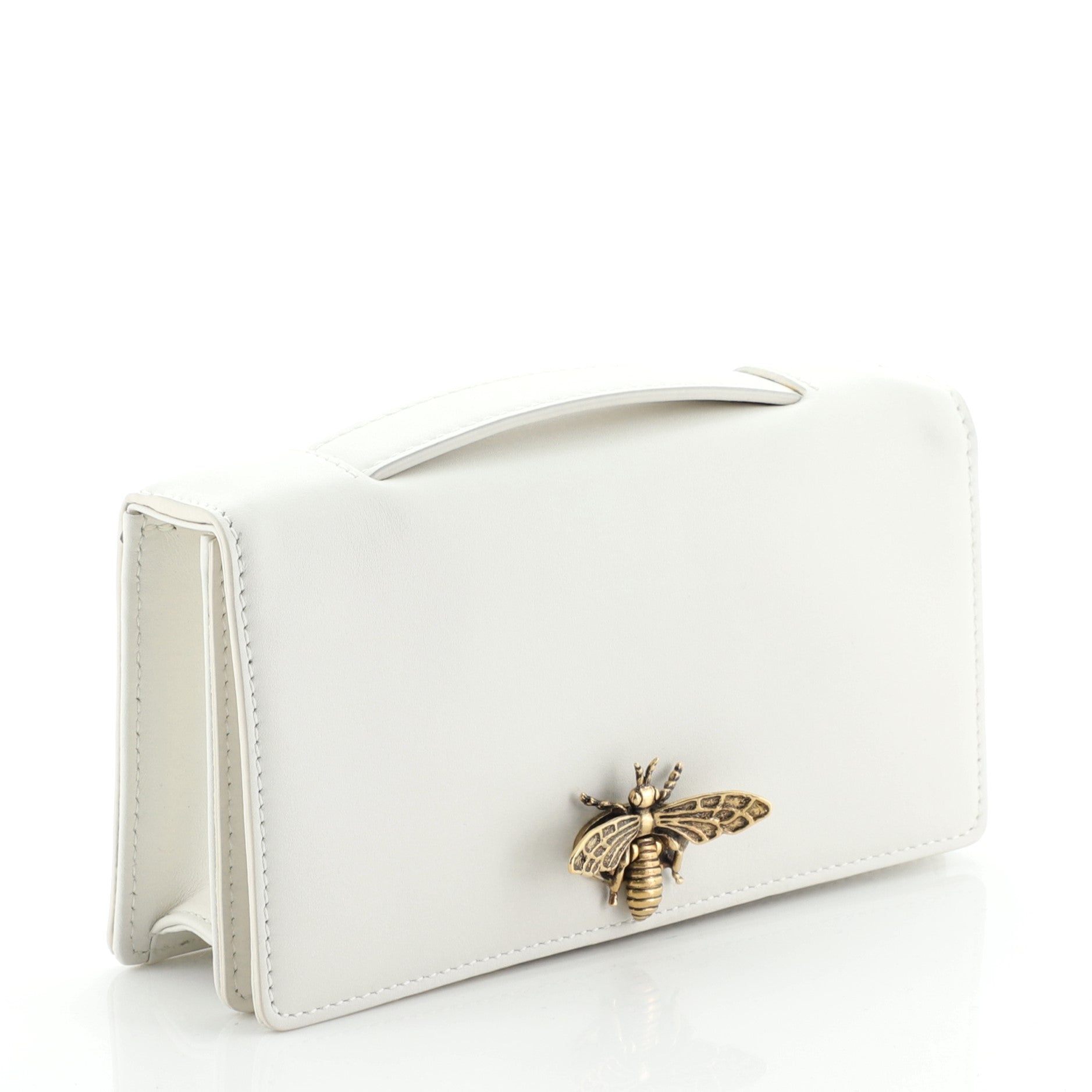 Bee Clutch Leather