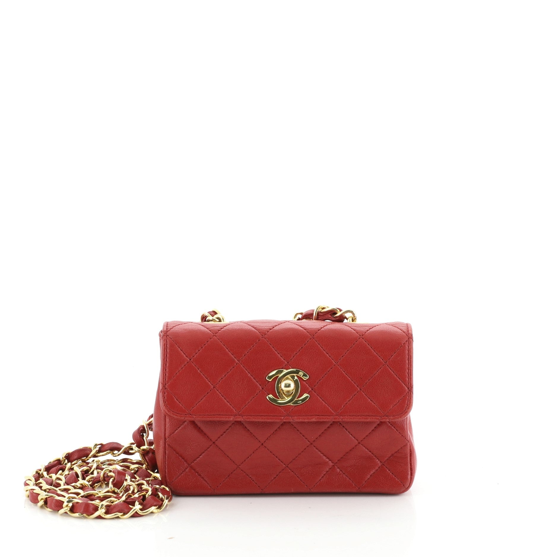 Vintage Flap Bag Quilted Lambskin Mini