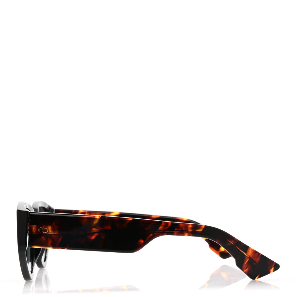 Acetate Spirit 2 Square Sunglasses Black Tortoise