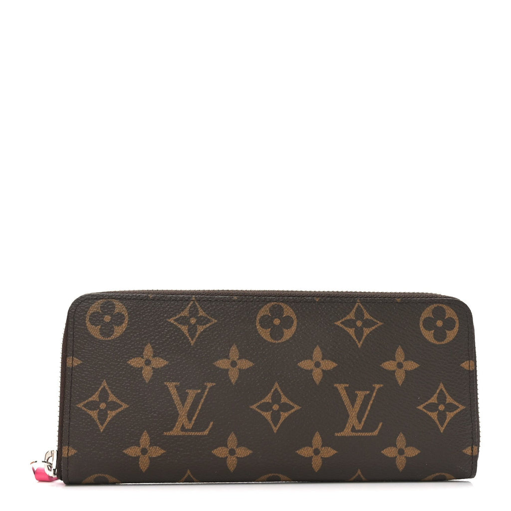 Monogram Clemence Wallet Fuchsia