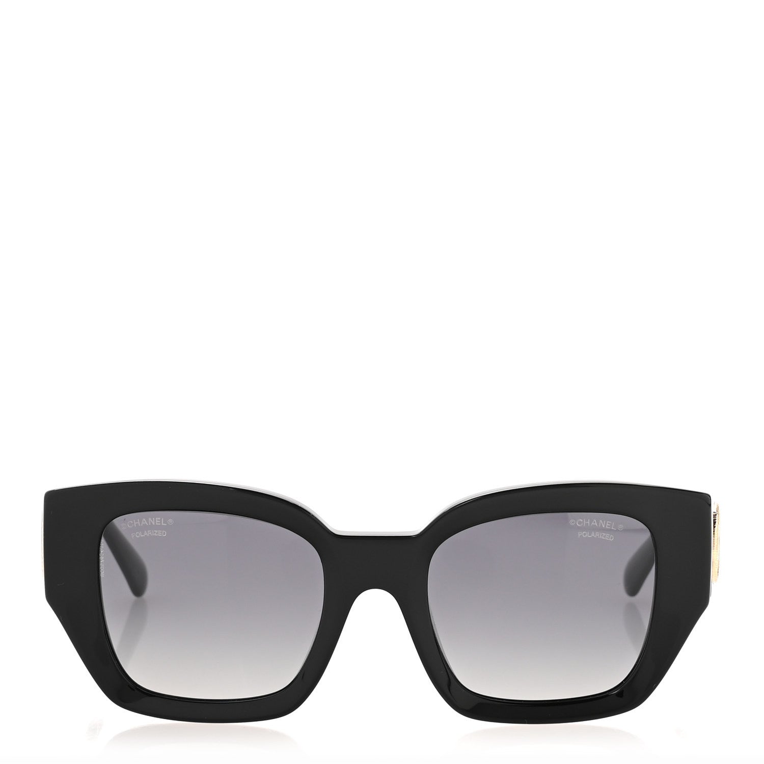 Acetate Polarized Square Sunglasses 5506 Black