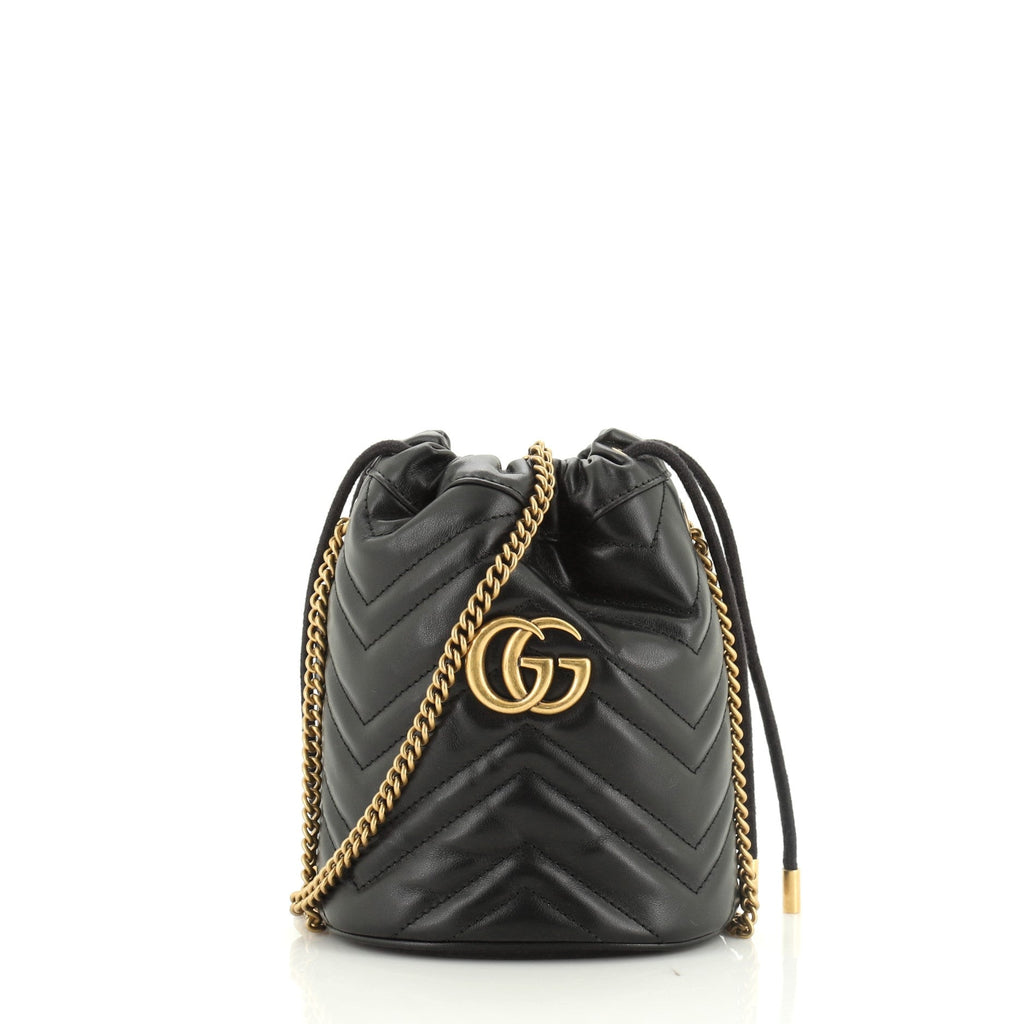 GG Marmont Bucket Bag Matelasse Leather Mini