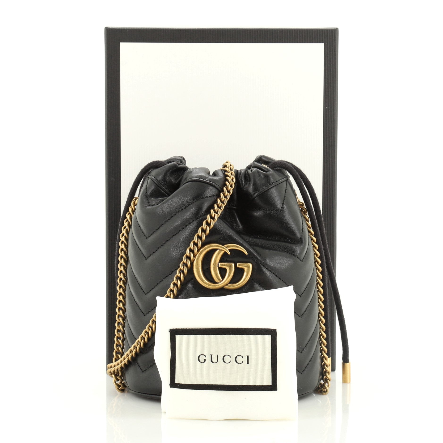 GG Marmont Bucket Bag Matelasse Leather Mini