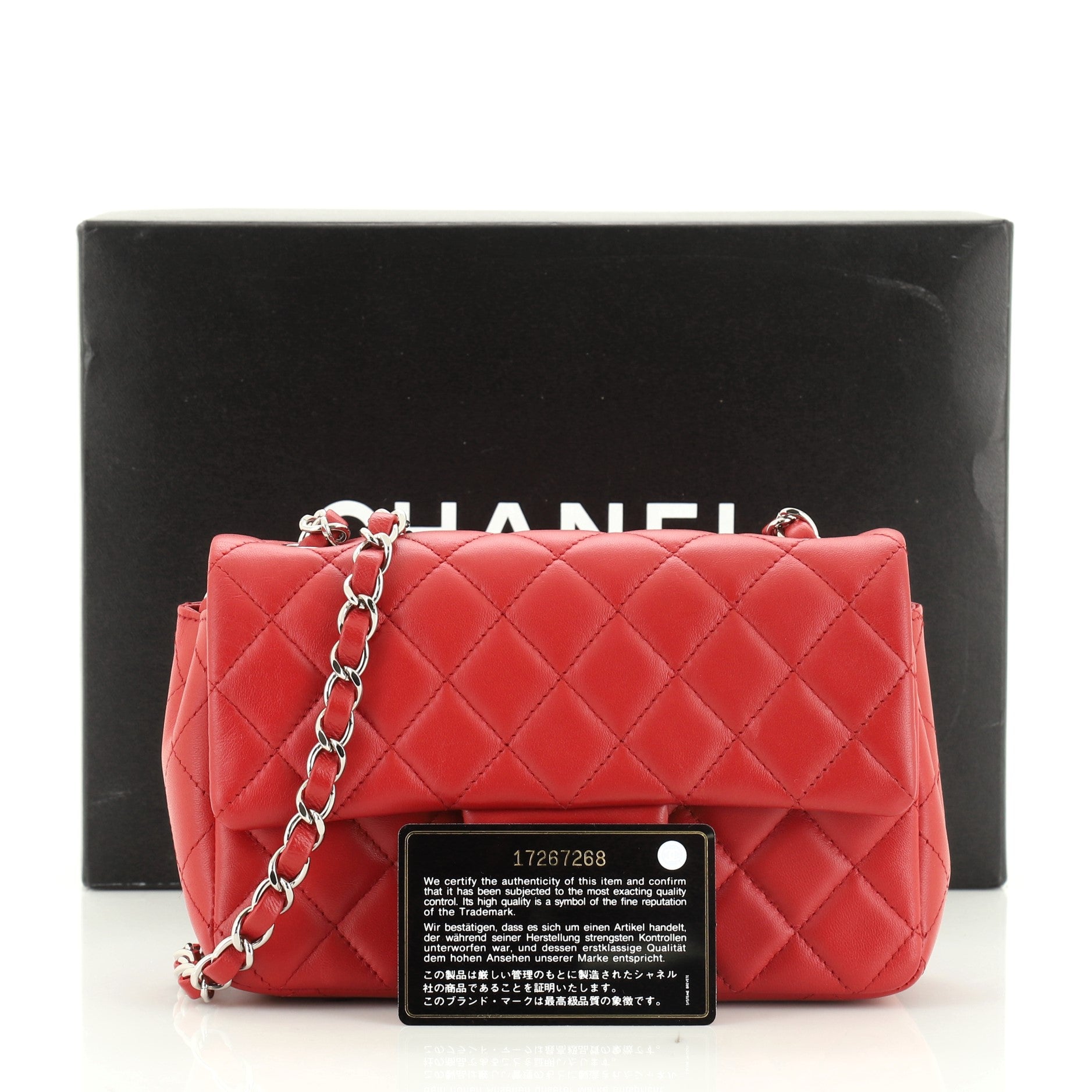 Classic Single Flap Bag Quilted Lambskin Mini