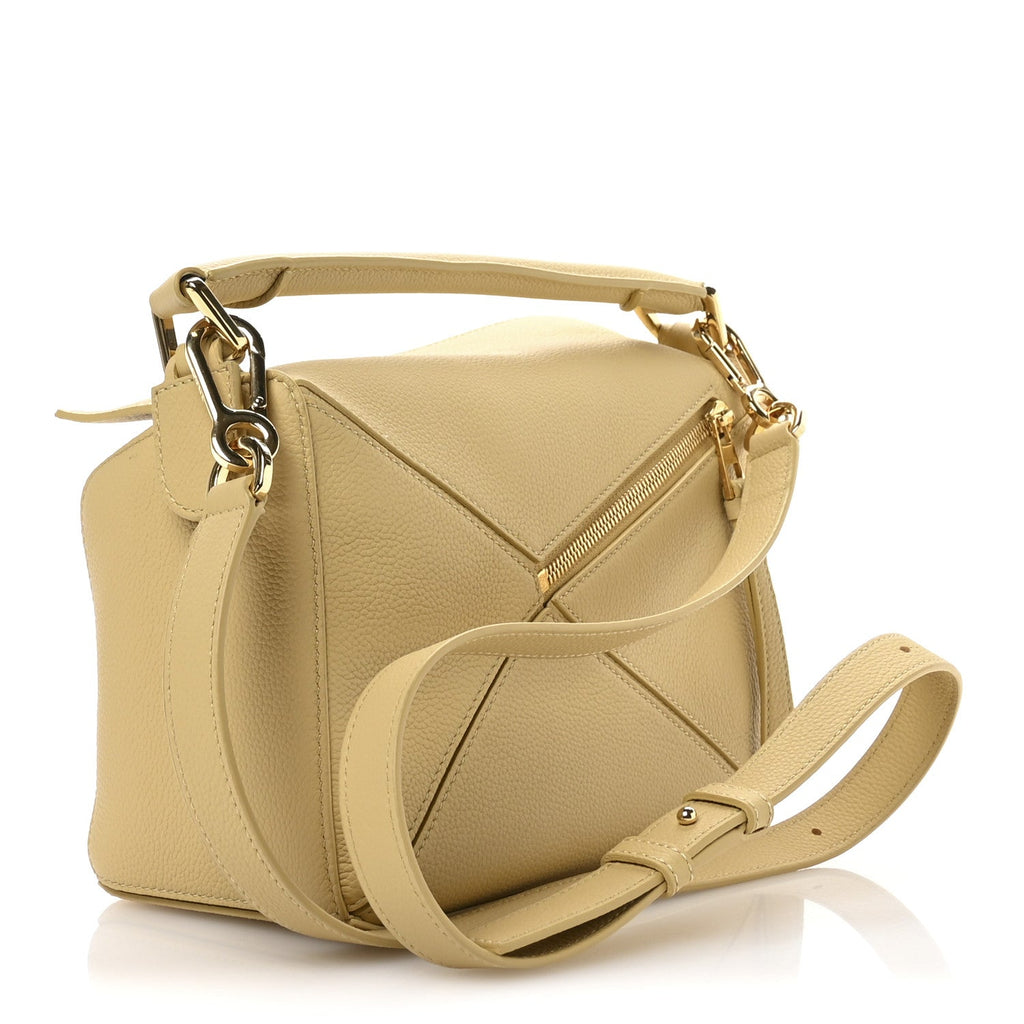 Calfskin Small Puzzle Bag Dark Butter