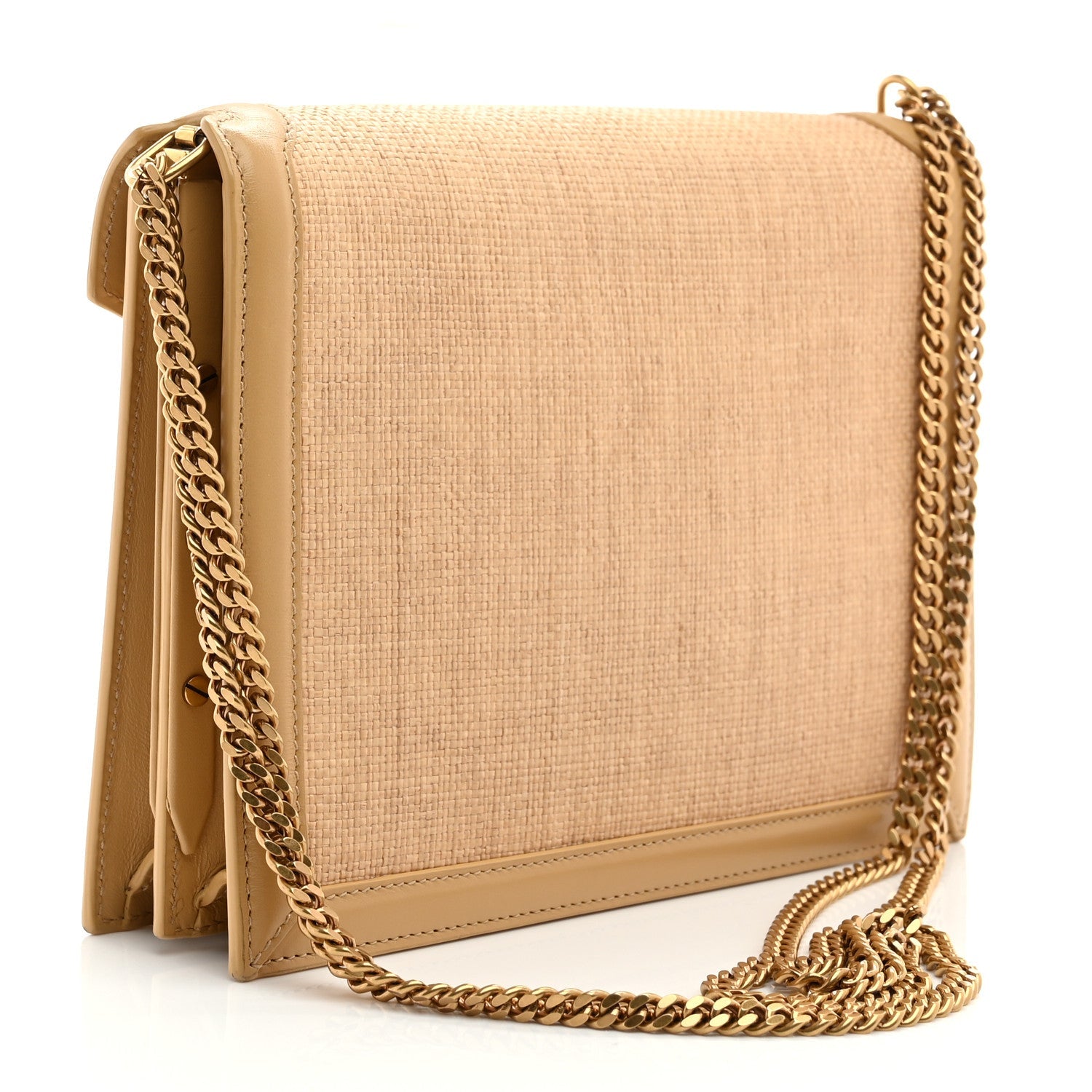 Canvas Calfskin Classic Monogram Cassandra Grege Brown Gold