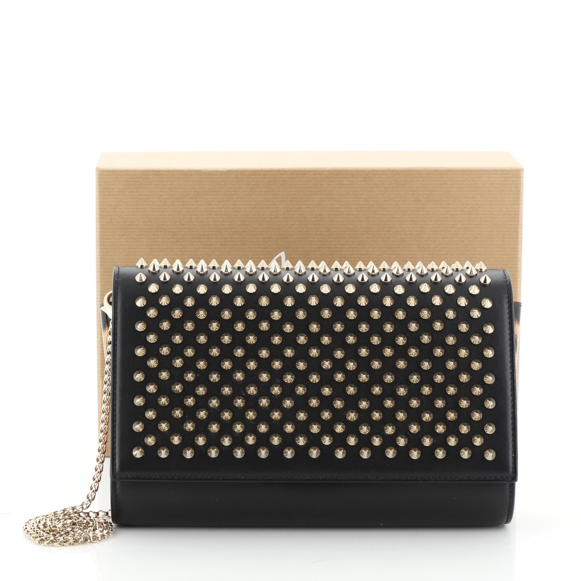 Paloma Clutch Spiked Leather